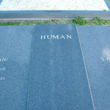 HUMAN J.H. 1908-1985 &amp; S.E.P. DE KOCK 1907-1986