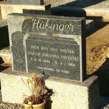 HÜBINGER Sarah Johanna 1946-1964