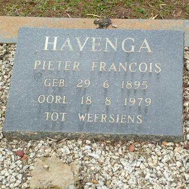 HAVENGA Pieter Francois 1895-1979