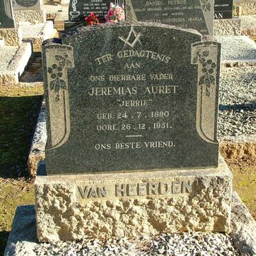 HEERDEN Jeremias Auret, van 1890-1951