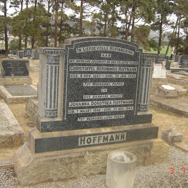 HOFFMANN Christoffel Heronimus 1867-1942 &amp; Johanna Dorothea 1888-1944