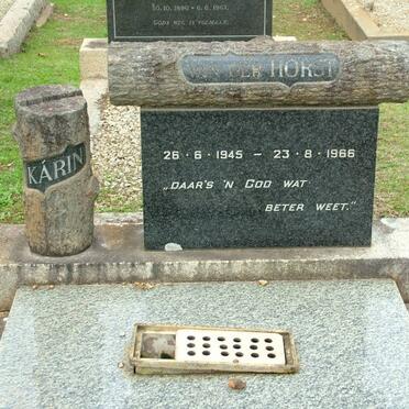 HORST Karin, van der 1945-1966