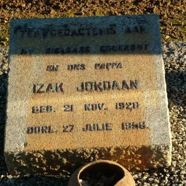 JORDAAN Izak 1920-1956