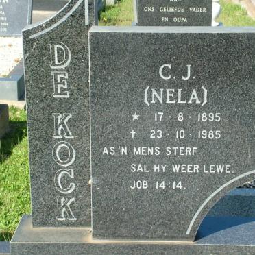 KOCK C.J., de 1895-1985