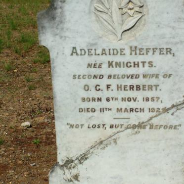 HERBERT Adelaide Heffer nee KNIGHTS 1857-1925