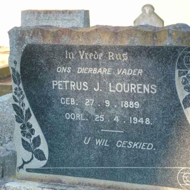 LOURENS Petrus J. 1889-1948
