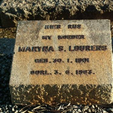 LOURENS Maryna S. 1910-1963