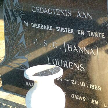 LOURENS J.S.G. 1894-1969