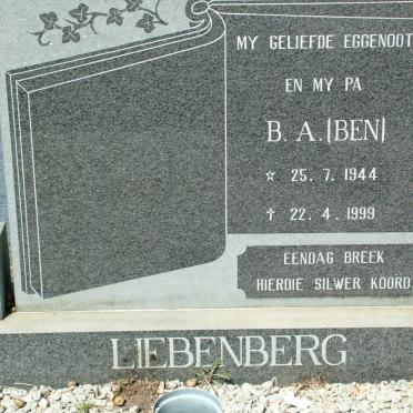 LIEBENBERG B.A. 1944-1999