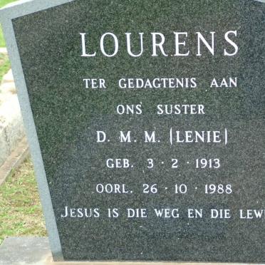 LOURENS D.M.M. 1913-1988
