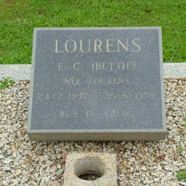 LOURENS E.C. nee LOURENS 1897-1979