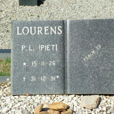 LOURENS P.L. 1926-1991