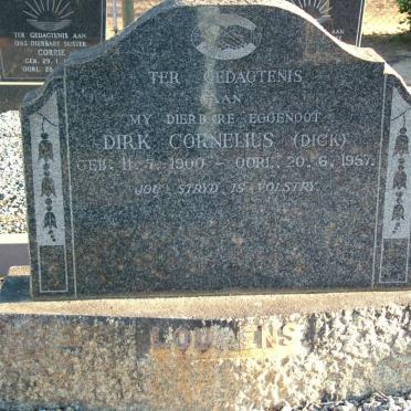 LOURENS Dirk Cornelius 1900-1957