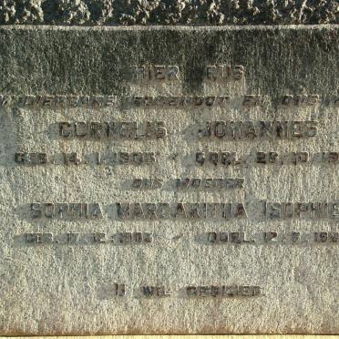 LOURENS Jacobus Matthys 1943-2012 :: ?? Cornelis Johannes 1903-1958 &amp; Sophia Margaritha 1903-1980