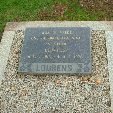LOURENS Lewies 1916-1976