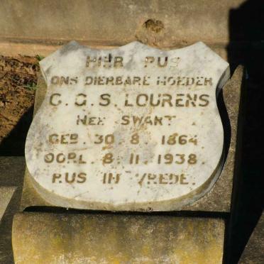 LOURENS C.G.S. nee SWART 1864-1938