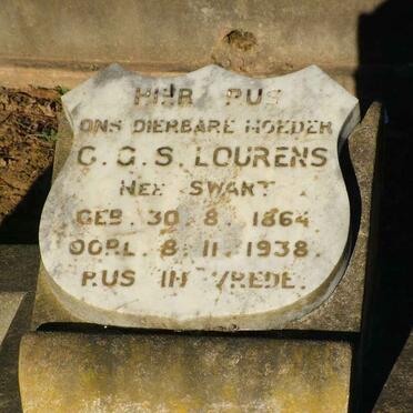 LOURENS C.G.S. nee SWART 1864-1938