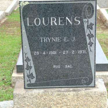 LOURENS Trynie E.J. 1901-1971