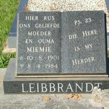 LEIBBRANDT Miemie 1901-1984