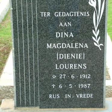 LOURENS Dina Magdalena 1912-1987
