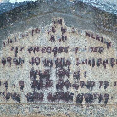 LOMBARD Sarah Johanna nee SMIT -194?