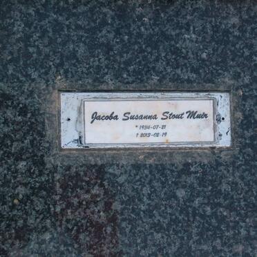 MUIR S.M.J. 1908-1985 :: MUIR Jacoba Susanna Stout 1934-2013
