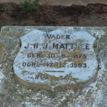 MATTHEE J.H.J. 1875-1953