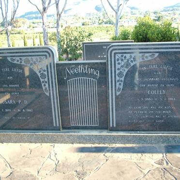 NEETHLING Colley 1880-1964 &amp; Susara P.D. 1893-1982