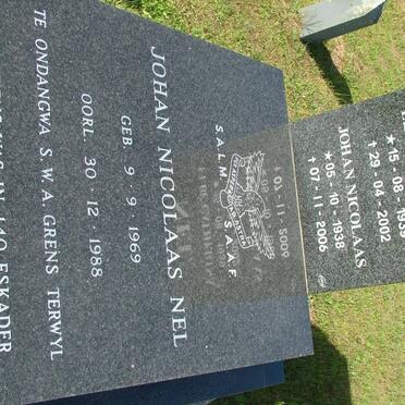 NEL Johan Nicolaas 1938-2006 &amp; Elbé Catherina 1939-2002 :: NEL Johan Nicolaas 1969-1988