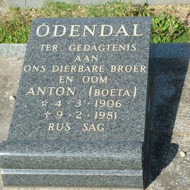 ODENDAL Anton 1906-1981