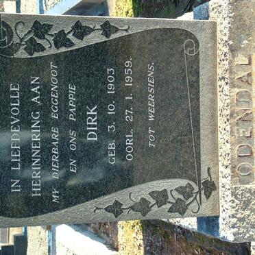 ODENDAL Dirk 1903-1959