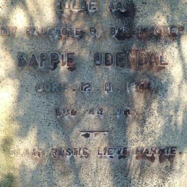 ODENDAL Bappie -1941