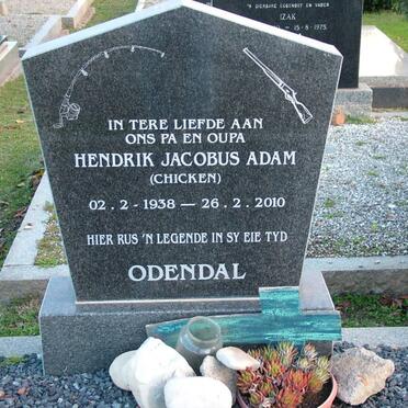 ODENDAL Hendrik Jacobus Adam 1938-2010