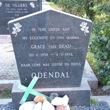 ODENDAL Grace nee DEAS 1938-1974
