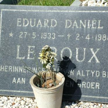 ROUX Eduard Daniël, le 1933-1988