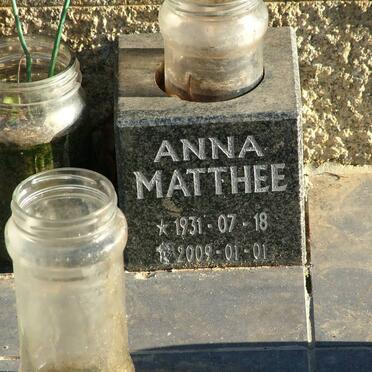 MATTHEE Anna 1931-2009
