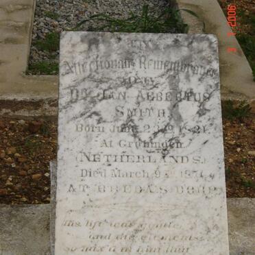 SMITH Jan Albertus 1821-1871