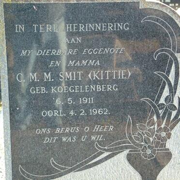 SMIT C.M.M. nee KOEGELENBERG 1911-1962