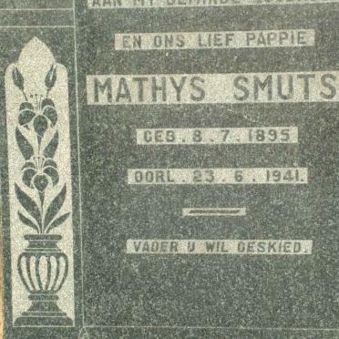 SMUTS Mathys 1895-1941
