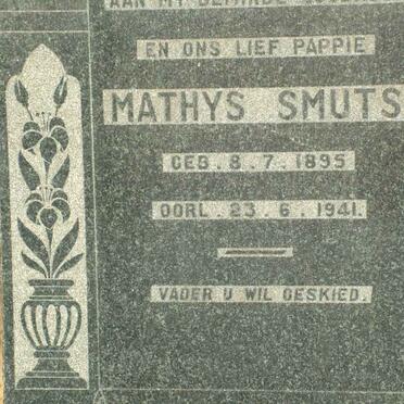 SMUTS Mathys 1895-1941
