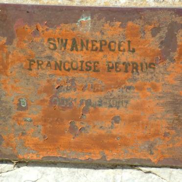 SWANEPOEL Francoise Petrus 1907-1997