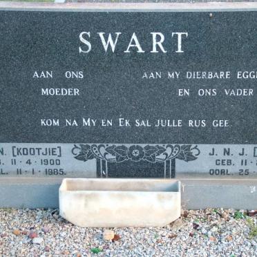 SWART J.N.J. 1891-1975 &amp; J.N. 1900-1985