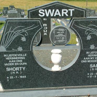 SWART H.A. 1944- &amp; S.H.E. 1952-2002