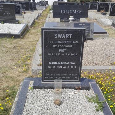 SWART Piet 1933-2008 &amp; Maria Magdalena 1932-2015