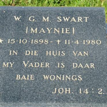 SWART W.G.M. 1898-1980
