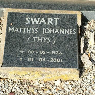 SWART Matthys Johannes 1926-2001