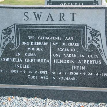 SWART Hendrik Albertus 1906-1981 &amp; Cornelia Gertruida 1908-1987