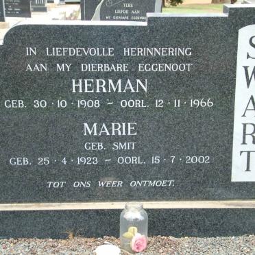 SWART Herman 1908-1966 &amp; Marie SMIT 1923-2002