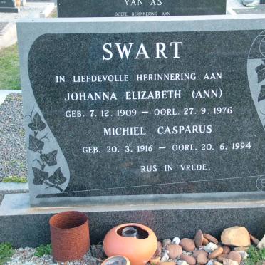 SWART Michiel Casparus 1916-1994 &amp; Johanna Elizabeth 1909-1976