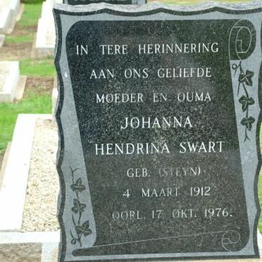 SWART Johanna Hendrina nee STEYN 1912-1976